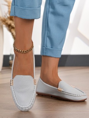 Pure Color PU Round Toe Flats