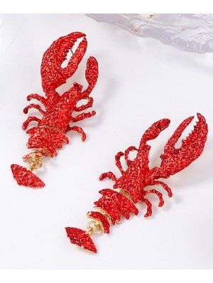 Luxurious Lobster Pattern Earrings
