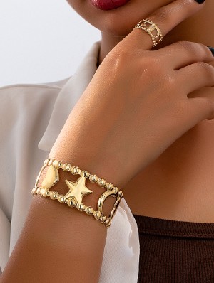 Hollow Out Metallic Electroplating Bracelet