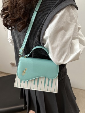 Patchwork Pattern Nylon Shoulder Bags