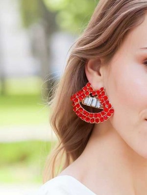 Pattern Splints Stainless Steel  Earrings