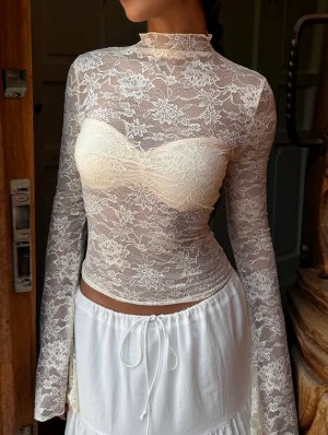 Lace Detail Bodycon  T-shirts