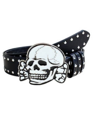 Halloween Skull Rivet Vintage Belt