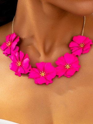 Flower Pattern Exquisite Alloy Necklaces