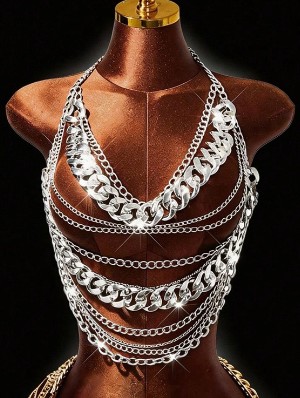 Stacking Metal Chain Halter Body Chain