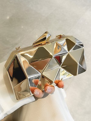 Metallic Glossy Acrylic Irregular Handbags
