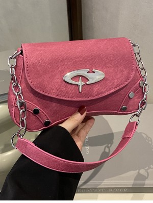 Vintage Metal Buckle Shoulder Bags