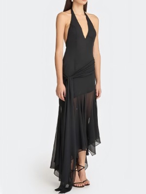 Halter See Through European Sleeveless Dress