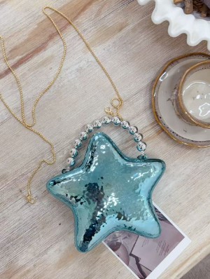 Chain Magnetic Star Closure Handbags