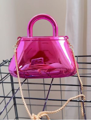 Chain Glossy Magnetic Closure Handbags