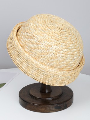 Bohemian Woven Beret Pillbox Hat