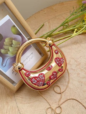 Chain Heart Acrylic Handbags