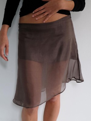 See Through Irregular Sheath Dress