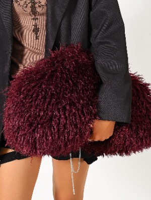 Fluff Large Capacity Clutch Shoulder Bags