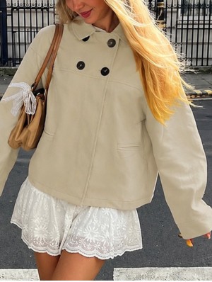 Pure Doll Collar Double-breasted Jackets