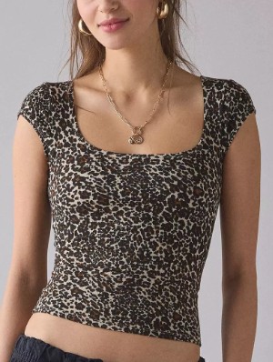 Polka Dots Square Neck Tanks 