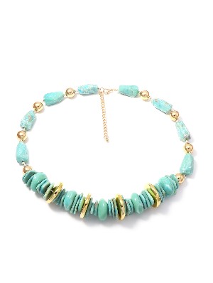 Boho Chunky Resin Beaded Choker Necklace