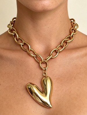 Heart Pattern Leisure Electroplating Necklaces