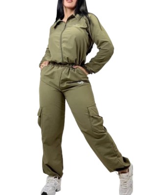 Lapel Coats Ankle-tied Cargo Pant Sets