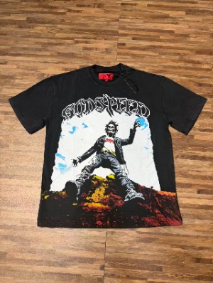 Vintage Figure Printed Loose Washed Tee