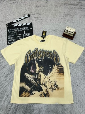 Abstract Printed Vintage Loose Washed Tee