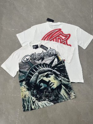 Abstract Printed Vintage Loose Tee