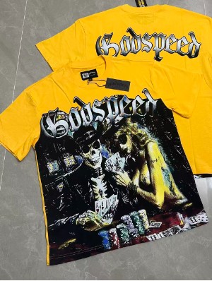 Horror Skull Graffiti Loose Casual Tee