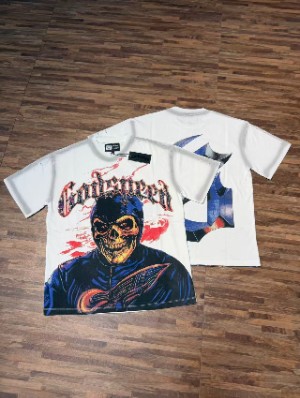 Grimace Embellished Ripped Washed Tee