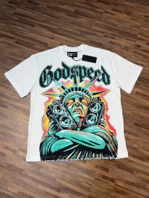 Abstract Printed Vintage Loose Tee