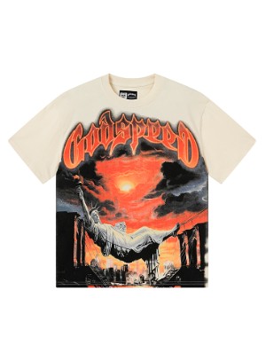 Abstract Printed Loose Casual Tee