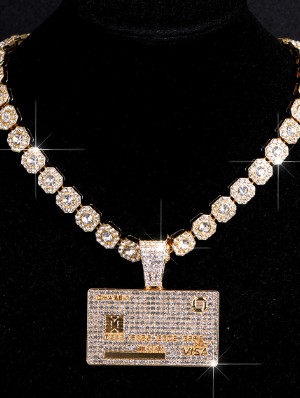 Credit Card Pendant Necklace