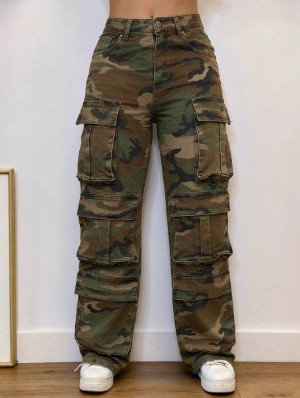 Camouflage Multi Pocket Cargo Pants