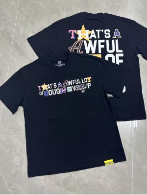 Abstract Letter Graffiti Loose Casual Tee