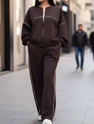 Crewneck Long Sleeve Knitting Pant Sets