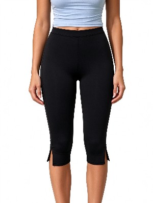 High Rise Slim Fit Yoga Cropped Pants 