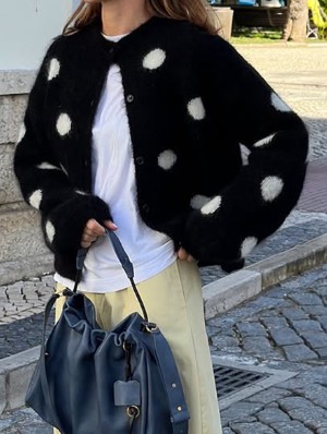 Round Neck Long Sleeve Cardigan Cardigan Coat