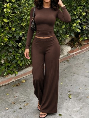 Sleek Stretch Lounge Pants Set
