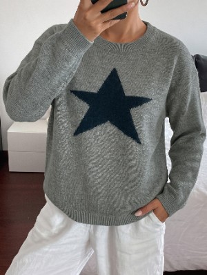 Vintage Star Loose Knit Sweater