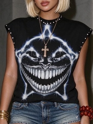 Grimace Star Printed Loose Rivet Tanks