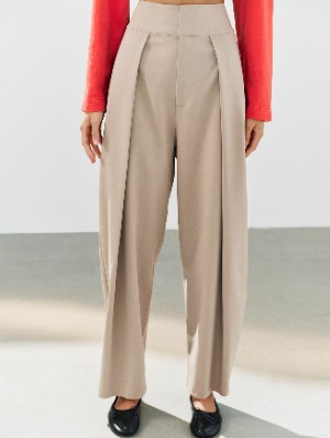 Plain Color Spandex Mid-rise Pants