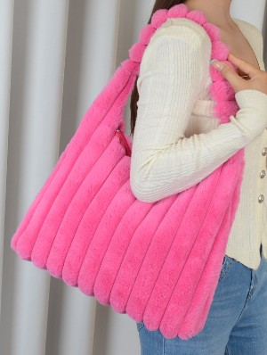 Fluff Large Capacity Plush Shoulder Bags