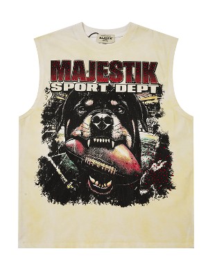 Letter Rhinestones Graffiti Vintage Tanks