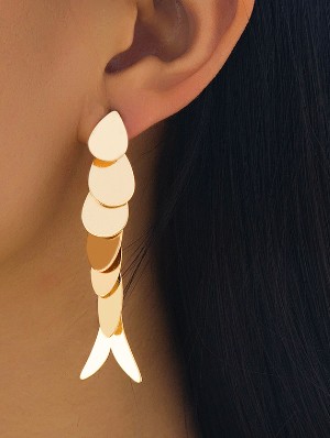 Fringe Metal Alloy Earrings