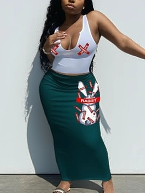 Women's Sexy Printing 2-Piece Set