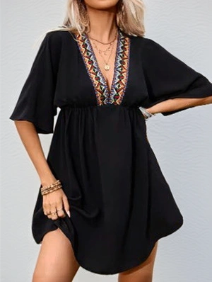 Solid Color High Rise Fitted Long Sleeves Dress