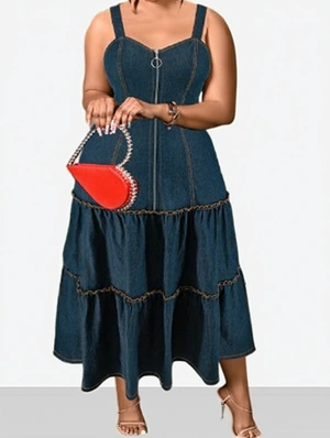 Solid Color High Rise Fitted Sleeveless Dresses