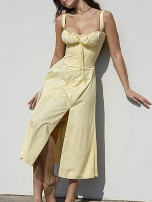 Solid Color Spaghetti Straps Backless Sleeveless Maxi Dresses