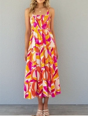 Printed Bohemian Baggy Sleeveless Dresses