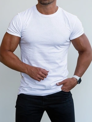 Plain Color Crewneck Pullover Tee