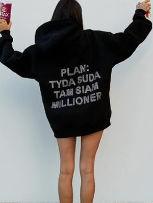 Slogan Letter Printed Kangaroo Pocket Hoodies